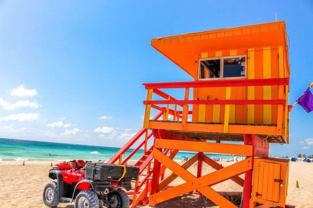 Two Bedroom Two Bath Apartment 2 Block To Beach Miami Beach Kültér fotó